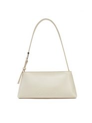 Calvin Klein Torebka Embossed Logo Shoulder Bag K60K612550 Écru. Torebki do ręki damskie Calvin Klein, bez wzorów, ze skóry, bez dodatków. Za 309.99 zł.