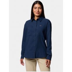 Koszulka turystyczna damska Columbia Silver Ridge Utility. Niebieskie koszulki sportowe damskie Columbia, s, bez wzorów, sportowe, bez kołnierzyka. Za 319.00 zł.