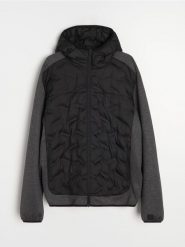 Kurtka przeciwdeszczowa - szary. Szare kurtki męskie Sinsay, l, bez wzorów, bez kaptura. Za 99.99 zł.