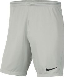 Nike Spodenki męskie Park III szare r. L ( BV6855-017). Szare krótkie spodenki sportowe męskie Nike, l, bez wzorów. Za 77.80 zł.