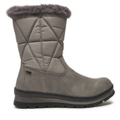 Botki Caprice. Szare botki damskie Caprice, bez obcasa, na płaskiej podeszwie, bez zapięcia. Za 359.99 zł.