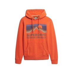 Casualowa bluza z kapturem Superdry Great Outdoors. Czerwone bluzy męskie Superdry., m, bez wzorów, z kapturem. Za 342.35 zł.