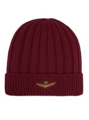 Aeronautica Militare Czapka 262CU0098UL00485 Bordowy. Czerwone rękawiczki męskie Aeronautica Militare, na zimę, bez wzorów, z bawełny. Za 179.99 zł.