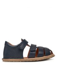 Froddo Sandały Barefoot Flexy Ivi G3150283 S Granatowy. Niebieskie sandały chłopięce Froddo, ze skóry, bez zapięcia. Za 239.99 zł.