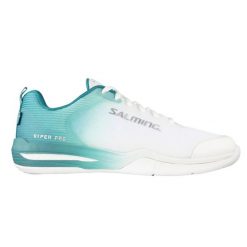 Damskie buty halowe Salming Viper Pro. Białe obuwie sportowe damskie SALMING, bez wzorów, z materiału, na fitness i siłownię. Za 626.00 zł.