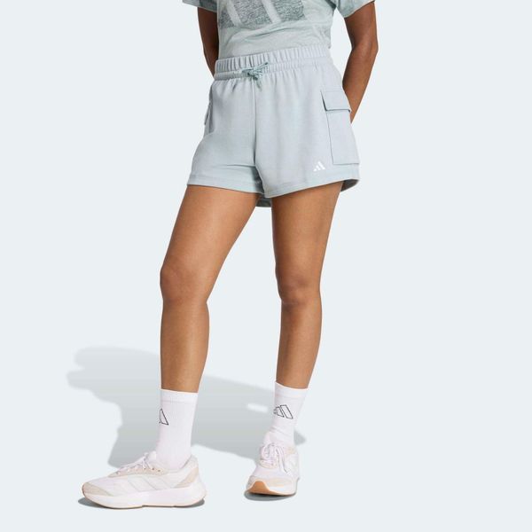 Spodenki fitness damskie ADIDAS. Zielone szorty sportowe damskie Adidas, l, bez wzorów, z materiału, sportowe, na fitness i siłownię. Za 119.99 zł.