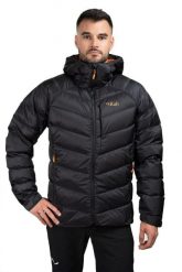 Kurtka trekkingowa puchowa męska Glaceon Pro. Brązowe kurtki męskie RAB, na zimę, l, bez wzorów, z poliamidu, z kapturem. Za 1,259.99 zł.