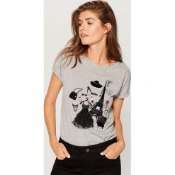 Koszulka oversize - Jasny szar. T-shirty damskie marki Mohito. W wyprzedaży za 29.99 zł.