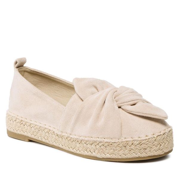 Espadryle DeeZee. Brązowe espadryle damskie DeeZee, bez wzorów, bez obcasa, bez zapięcia. Za 89.99 zł.