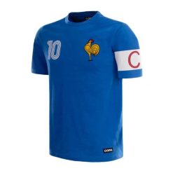 Francja Capitaine - T-shirt - Niebieska – COPA Football. Niebieskie t-shirty męskie COPA FOOTBALL, s, bez wzorów, z bawełny, bez kołnierzyka. Za 211.64 zł.