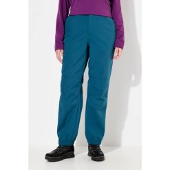 Damskie Spodnie softshell wodoodporne profilowane kolana polarowa podszewka. Niebieskie spodnie sportowe damskie Ulla Popken, plus size, bez wzorów, z materiału, trekkingowe. Za 432.99 zł.