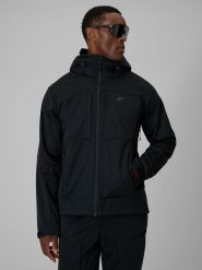 4F Kurtka softshell wiatroodporna membrana 8000 męska - czarna 3XL. Czarne kurtki męskie 4f, l, bez wzorów, z materiału, bez kaptura. W wyprzedaży za 349.99 zł.