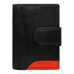 Portfel damski skórzany Cavaldi RD-09-CMN czarno czerwony - CZARNY Z CZERWONYM. Czarne portfele damskie 4U Cavaldi, bez wzorów, ze skóry. Za 54.99 zł.