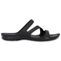 Damskie Klapki basenowe Crocs Swiftwater (W) Black - 203998-060 34-35. Brązowe klapki damskie Crocs, bez wzorów, z syntetyku, bez obcasa. Za 222.16 zł.