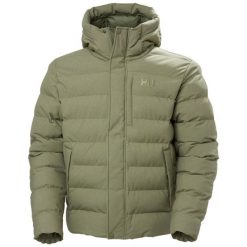 Kurtka z kapturem Helly Hansen Alby Puffy. Zielone kurtki męskie Helly Hansen, bez wzorów, z puchu, sportowe, z kapturem. W wyprzedaży za 1,091.20 zł.