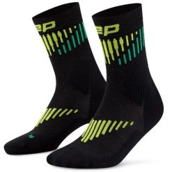 Damskie skarpetki kompresyjne do połowy łydki sportowe z wełną Merino Core. Czarne skarpety damskie CEP, bez wzorów, z elastanu. Za 69.00 zł.