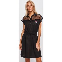 Diesel - Sukienka. Czarne sukienki damskie Diesel, s, bez wzorów, z dzianiny, casualowe, bez kołnierzyka, bez ramiączek. Za 839.90 zł.