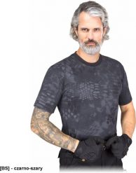 Reis TG-TARNUNG - T-shirt short sleeve Tactical Guard 100% bawełna 170-180 g/m2 dedicated to military motorcycle enthusiasts - black-gray S. Czarne t-shirty męskie Reis, m, bez wzorów, z bawełny, bez kołnierzyka. Za 48.55 zł.