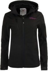 Damska kurtka softshell Spitsbergen Norway 3-warstwowa czarna. Czarne kurtki damskie Erima, na zimę, m, z aplikacjami, z dzianiny, bez kaptura. Za 300.99 zł.