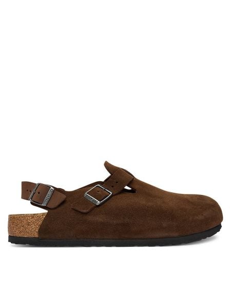 Birkenstock Sandały Tokio 1032024 Brązowy. Brązowe sandały męskie Birkenstock, ze skóry, bez zapięcia. Za 638.99 zł.