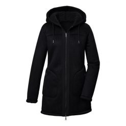 Parka damska z kapturem Killtec GW 63. Niebieskie parki damskie GIGA DX, bez wzorów, z materiału, z kapturem. Za 517.50 zł.