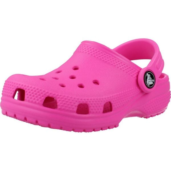 Sandały CROCS CLASSIC CLOG T Rose. Czerwone sandały męskie Crocs, z materiału, bez zapięcia. Za 196.99 zł.