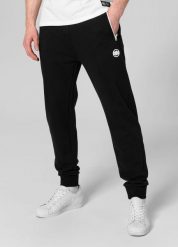 Spodnie sportowe męskie Pitbull West Coast Trackpants Small Logo Terry Group. Czarne spodnie sportowe męskie PITBULL, m, bez wzorów, z bawełny. Za 219.00 zł.