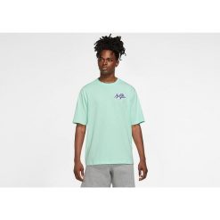 Koszulka męska nike air jordan jumpman statement 85 crew tee mint foam. Zielone koszulki sportowe męskie Nike, m, bez wzorów, bez kołnierzyka, bez ramiączek, do biegania. Za 199.00 zł.