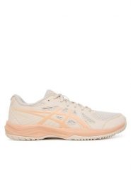 Asics Buty na siłownię Upcourt 6 1072A107 Beżowy. Brązowe obuwie sportowe damskie Asics, bez wzorów, ze skóry, na fitness i siłownię. Za 269.99 zł.