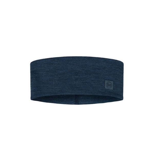Opaska z wełny merino Buff Merino Wide Headband. Niebieskie czapki i kapelusze męskie Buff, bez wzorów, z wełny, sportowe. Za 116.10 zł.