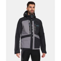 Męska kurtka hardshell Kilpi LTD ARCHER-M. Czarne kurtki męskie Kilpi, m, bez wzorów, z hardshellu, trekkingowe. Za 1,165.67 zł.