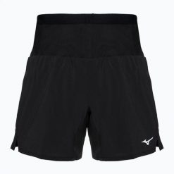 Spodenki do biegania męskie Mizuno Multi Pocket. Czarne krótkie spodenki sportowe męskie Mizuno, l, bez wzorów, do biegania. Za 169.99 zł.