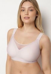 Fioletowy Gładki Biustonosz z Siateczkową Wstawką i Szerokimi Ramiączkami Salandrea. Fioletowe biustonosze Born2be, bez wzorów. Za 69.99 zł.