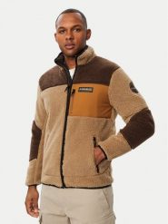 Napapijri Polar Yupik NP0A8AZU Beżowy ciemny Regular Fit. Brązowe bluzy męskie Napapijri, m, bez wzorów, z polaru, bez kaptura. Za 879.99 zł.