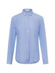 Brookshire Bluzka Kobiety Bawełna niebieski, 36. Niebieskie bluzki damskie brookshire, bez wzorów, z bawełny, eleganckie, bez kołnierzyka, bez ramiączek. Za 199.95 zł.