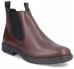 Rieker Booties Brązowe 43 (33180-26). Brązowe buty sportowe męskie Rieker, bez zapięcia. Za 364.10 zł.