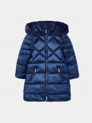 Mayoral Kurtka zimowa 4.415 Granatowy Regular Fit. Niebieskie buty zimowe dziewczęce Mayoral, na zimę, bez wzorów, z syntetyku, bez kaptura. Za 319.99 zł.
