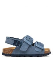 Mayoral Sandały 41692 Granatowy. Niebieskie sandały chłopięce Mayoral, ze skóry, bez zapięcia. Za 129.99 zł.