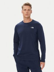 The North Face Longsleeve Evolution Simple Dome NF0A8EU3 Granatowy Regular Fit. Niebieskie bluzki z długim rękawem męskie The North Face, m, bez wzorów, z bawełny, bez kołnierzyka. Za 159.99 zł.