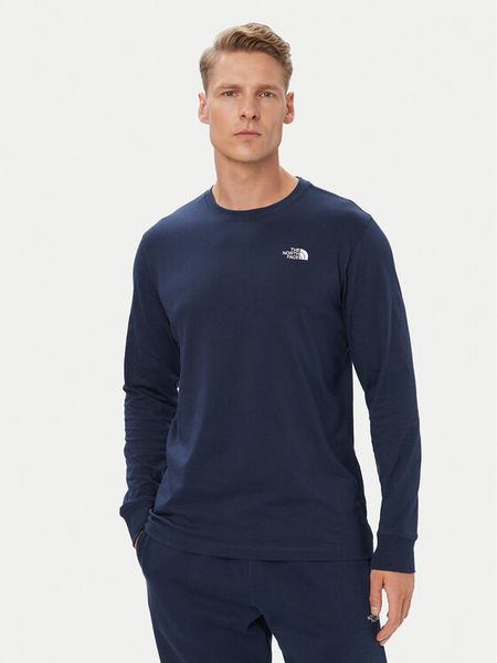 The North Face Longsleeve Evolution Simple Dome NF0A8EU3 Granatowy Regular Fit. Niebieskie bluzki z długim rękawem męskie The North Face, m, bez wzorów, bez kołnierzyka. Za 159.99 zł.