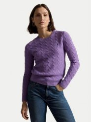 Polo Ralph Lauren Sweter 211971865502 Fioletowy Slim Fit. Fioletowe swetry damskie Polo Ralph Lauren, s, bez wzorów, z wełny, bez kołnierzyka, bez ramiączek, bez kaptura. Za 1,199.00 zł.