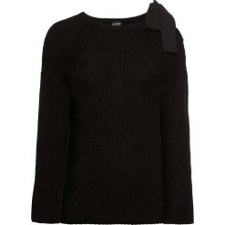 Sweter z kokardą bonprix czarny. Swetry damskie marki bonprix. Za 79.99 zł.