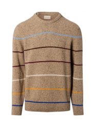 Gant sweter z dzianiny Mężczyźni beżowy|wielokolorowy, L. Brązowe swetry przez głowę męskie GANT, l, bez wzorów, z dzianiny, bez kołnierzyka. Za 599.95 zł.