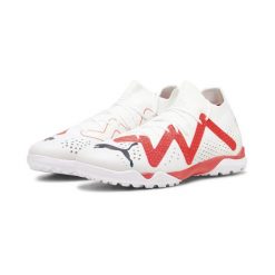 Buty piłkarskie męskie PUMA Future Match TT. Białe buty sportowe męskie Puma, bez zapięcia, do piłki nożnej. Za 394.59 zł.