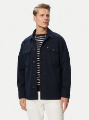 Tommy Hilfiger Kurtka przejściowa Blend MW0MW43471 Granatowy Regular Fit. Niebieskie kurtki męskie Tommy Hilfiger, m, bez wzorów, z bawełny, bez kaptura. Za 649.99 zł.