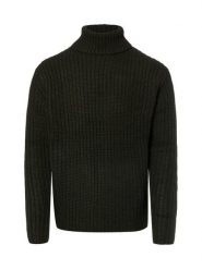 Finshley & Harding London sweter z dzianiny z domieszką wełny Mężczyźni Wełna zielony, S. Zielone swetry przez głowę męskie Finshley & Harding London, m, bez wzorów, z dzianiny, bez kołnierzyka. Za 399.95 zł.