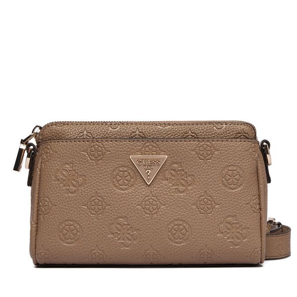 Torebka Guess. Brązowe torebki do ręki damskie Guess, z aplikacjami, bez dodatków. Za 549.99 zł.