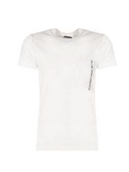 Diesel T-Shirt "T-Rubin" | 00SASJ-0AAXJ- | Mężczyzna | Biały. Białe t-shirty męskie Diesel, m, bez wzorów, z bawełny, bez kołnierzyka. W wyprzedaży za 119.00 zł.