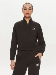 Puma Bluza T7 624211 Czarny Relaxed Fit. Czarne bluzy damskie Puma, xs, bez wzorów, z bawełny, bez kaptura. Za 279.99 zł.