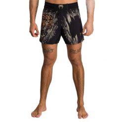 Spodenki treningowe męskie Venum Tiger Men'S Fight Shorts. Czarne krótkie spodenki sportowe męskie VENUM, m, bez wzorów. Za 309.99 zł.